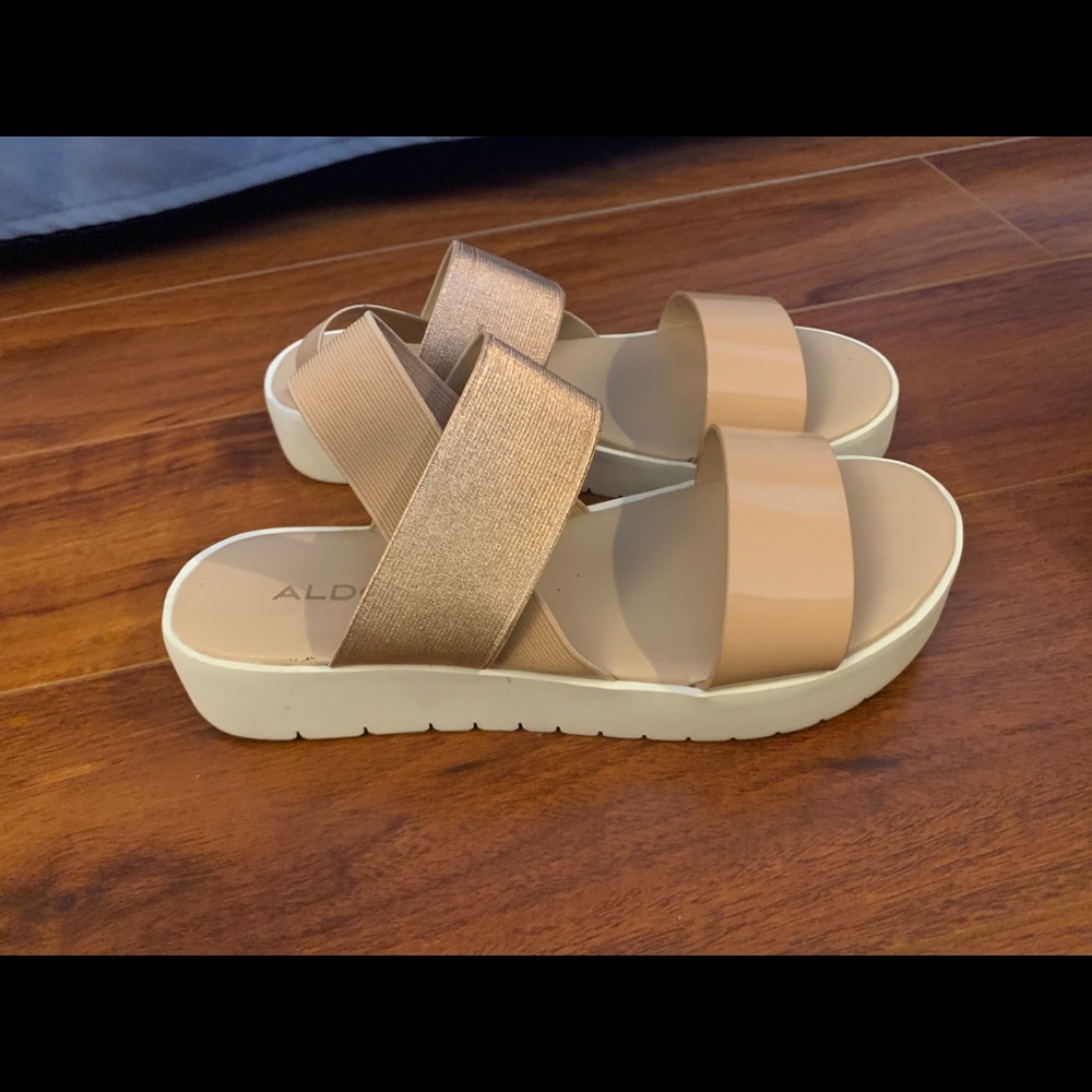 Aldo platform sandals pink